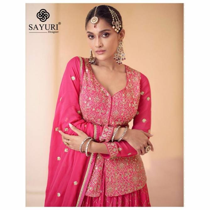 Sara By Sayuri Georgette Wedding Wear Readymade Suits Wholesale Market In Surat
